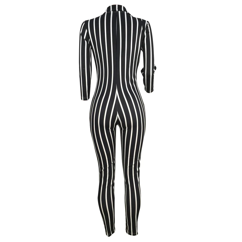 HAOOHU Sexy bodysuit tracksuit rompers womens jumpsuit long sleeve skinny striped print slim casual overalls combinaison femme
HAOOHU Sexy bodysuit tracksuit rompers womens jumpsuit long sleeve skinny striped print slim casual overalls combinaison femme