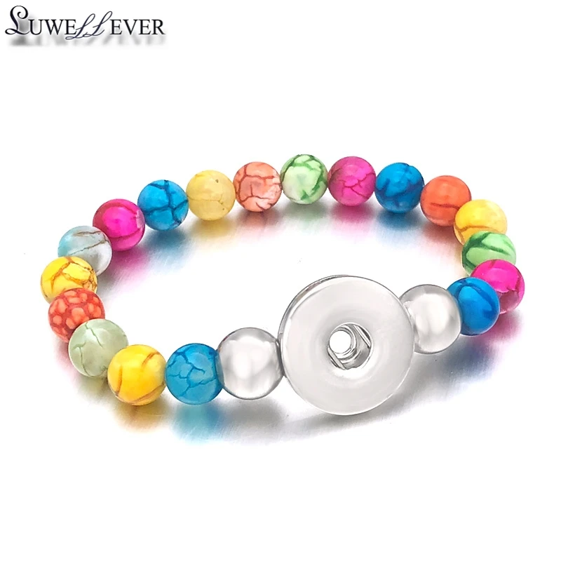Interchangeable Bangle 023 Candy Colors Expandable Bead Stone Stretch Bracelet 18mm Snap Button Jewelry Bangle For Women Gift
Interchangeable Bangle 023 Candy Colors Expandable Bead Stone Stretch Bracelet 18mm Snap Button Jewelry Bangle For Women Gift
