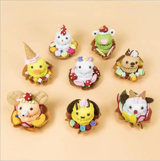 Animal egg tart cake Fabric Felt kit Non-woven cloth Craft DIY Sewing set Felt Handwork Material DIY needlework suppli 
Animal egg tart cake Fabric Felt kit Non-woven cloth Craft DIY Sewing set Felt Handwork Material DIY needlework suppli