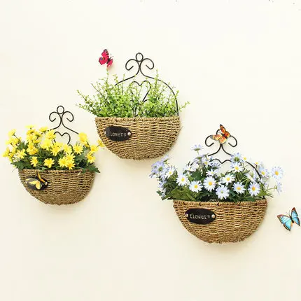 MoeTron Decorative Straw Basket Flower Wall Hanging Artificial Flowers Home Decoration Fake Flowers
MoeTron Decorative Straw Basket Flower Wall Hanging Artificial Flowers Home Decoration Fake Flowers