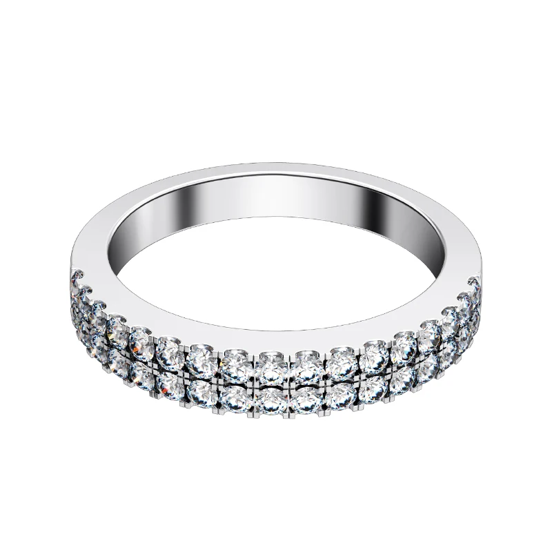 Florid Jewelry Micro paved Band Ring Solid 925 Sterling Silver Engagement Ring White Gold Color Prmoise Ring
Florid Jewelry Micro paved Band Ring Solid 925 Sterling Silver Engagement Ring White Gold Color Prmoise Ring