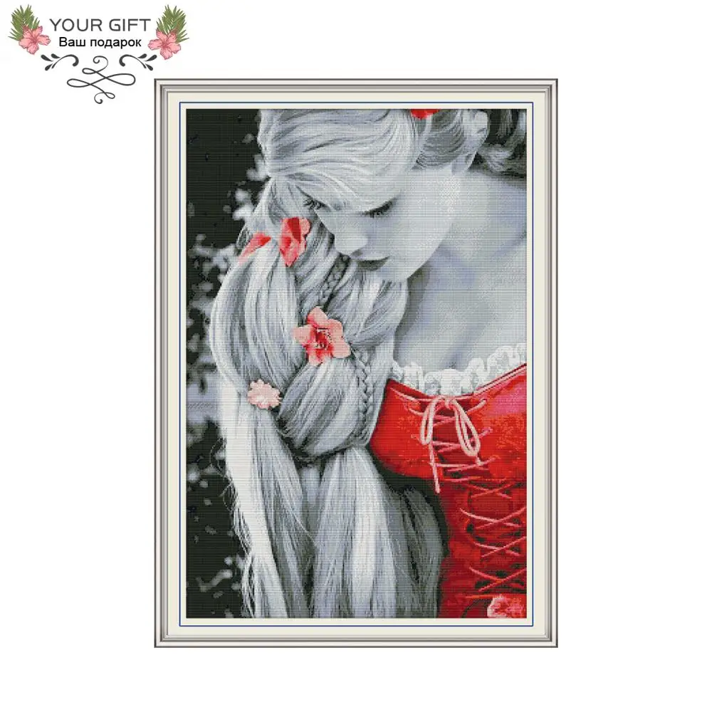 Your Gift RA208 14CT 11CT Counted and Stamped Home Decor Long Hair Princess Needlework Embroidery DIY Cross Stitch kits
Your Gift RA208 14CT 11CT Counted and Stamped Home Decor Long Hair Princess Needlework Embroidery DIY Cross Stitch kits