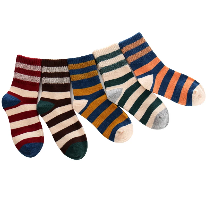 Children's Socks Kids Autumn And Winter Cotton Boys Girls Socks Striped Primary School Students Children Cotton Socks
Children's Socks Kids Autumn And Winter Cotton Boys Girls Socks Striped Primary School Students Children Cotton Socks