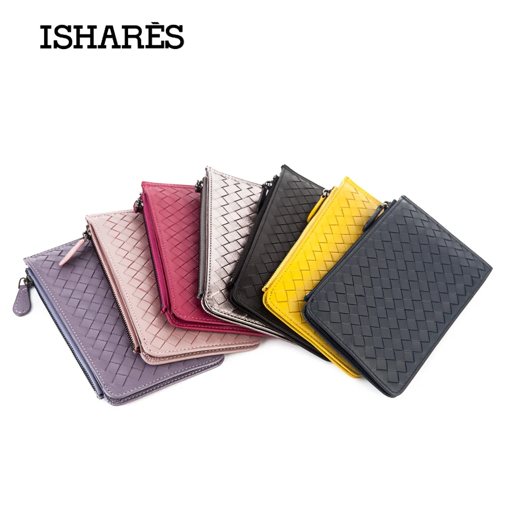 ISHARES Fashion Genuine Leather Women Weave Wallets Card & ID Holders Colors Zipper Credit Card holder Purses IS6015
ISHARES Fashion Genuine Leather Women Weave Wallets Card & ID Holders Colors Zipper Credit Card holder Purses IS6015