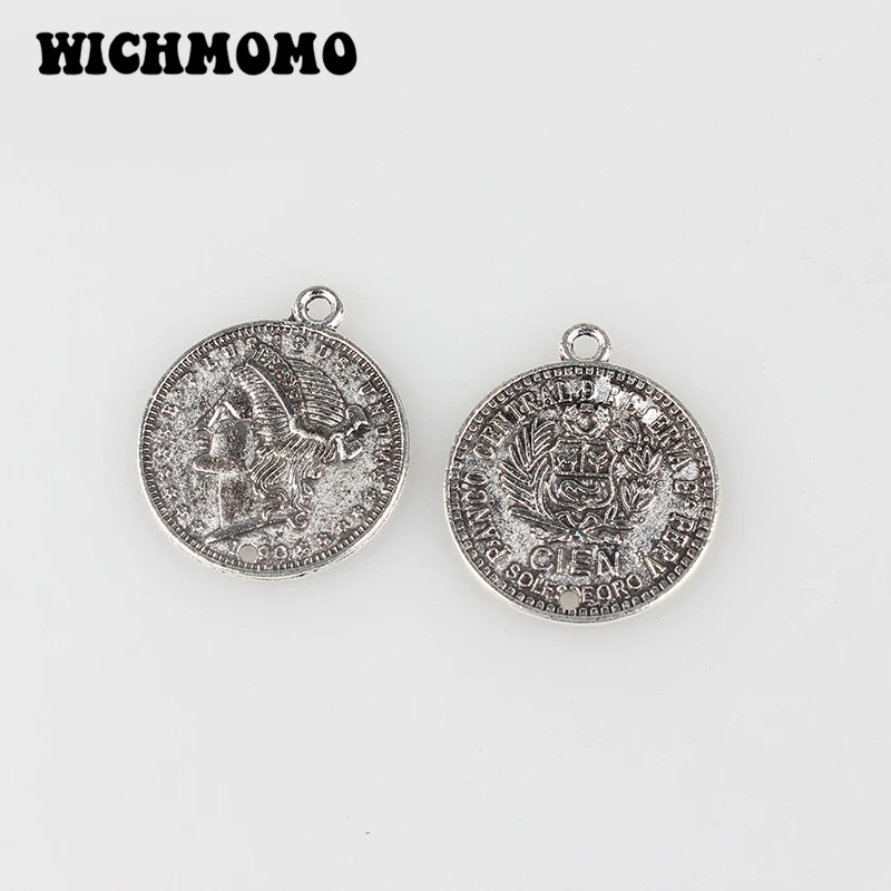 Fashion 10pieces 22MM Retro Verdigris Plated Zinc Alloy Round Coin Charms Pendants Connector for DIY Jewelry Accessories
Fashion 10pieces 22MM Retro Verdigris Plated Zinc Alloy Round Coin Charms Pendants Connector for DIY Jewelry Accessories