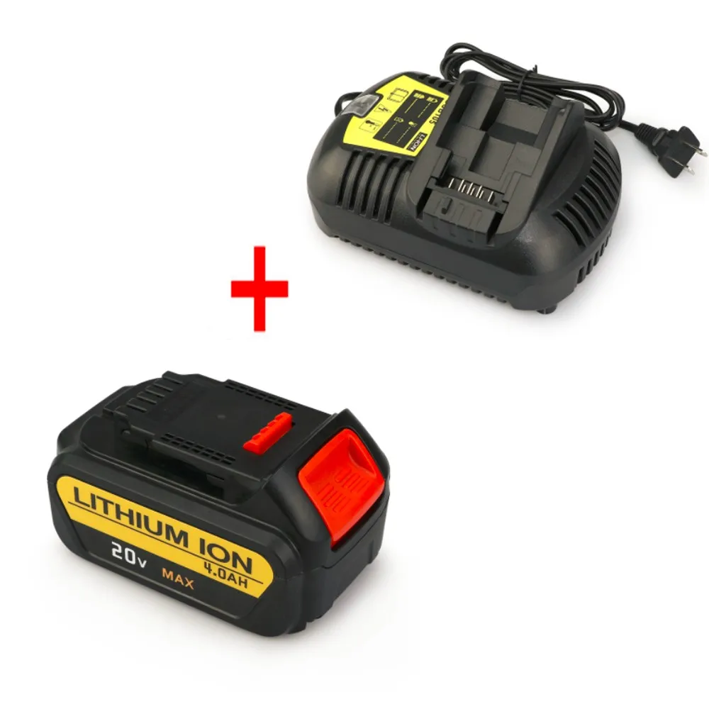 Melasta 20 В 4000 мАч lithiun ионный аккумулятор + Зарядное устройство для Dewalt XR