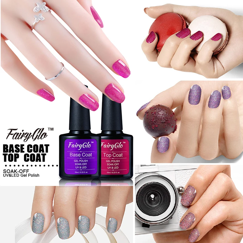 FairyGlo 10ML Top Coat Soak Off Gel Varnish UV LED Lamp for Nails Drying Nails Bright Oil Frosted Effect Surface Oil Nails Gel
FairyGlo 10ML Top Coat Soak Off Gel Varnish UV LED Lamp for Nails Drying Nails Bright Oil Frosted Effect Surface Oil Nails Gel