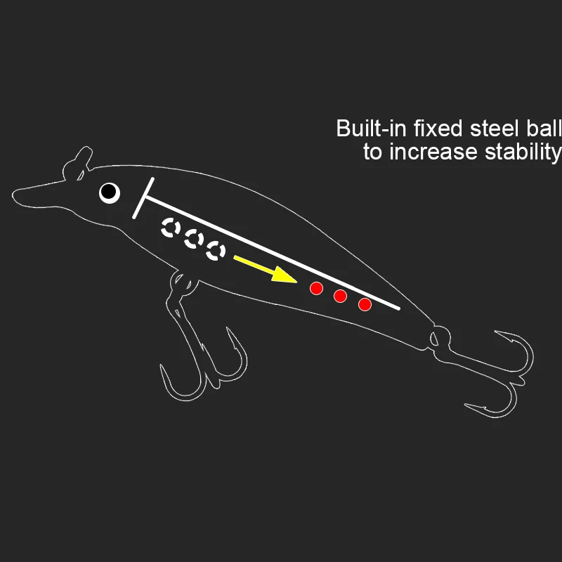 Erchang Lures wobblers 7.5cm 6.5g Hard Bait Minnow Popper fishing lure With Magnet Bass Fresh 4# VMC hooks free shipping | Спорт и