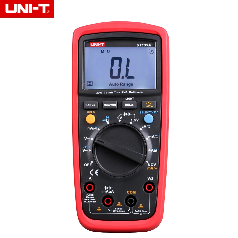 Цифровой мультиметр UNI-T UT139A с функцией True RMS, автоматический/ручной диапазон, тестер переменного/постоянного тока, напряжения и сопротивлен...
Цифровой мультиметр UNI-T UT139A с функцией True RMS, автоматический/ручной диапазон, тестер переменного/постоянного тока, напряжения и сопротивлен...