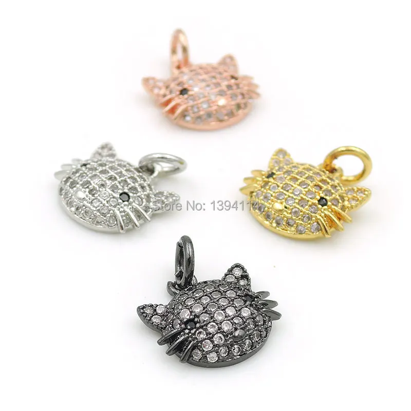 11*11*3 мм микро паве прозрачный и черный CZ любители кошек Head Charm подходит для изготовления браслетов или ожерелий ювелирных изделий
11*11*3 мм микро паве прозрачный и черный CZ любители кошек Head Charm подходит для изготовления браслетов или ожерелий ювелирных изделий