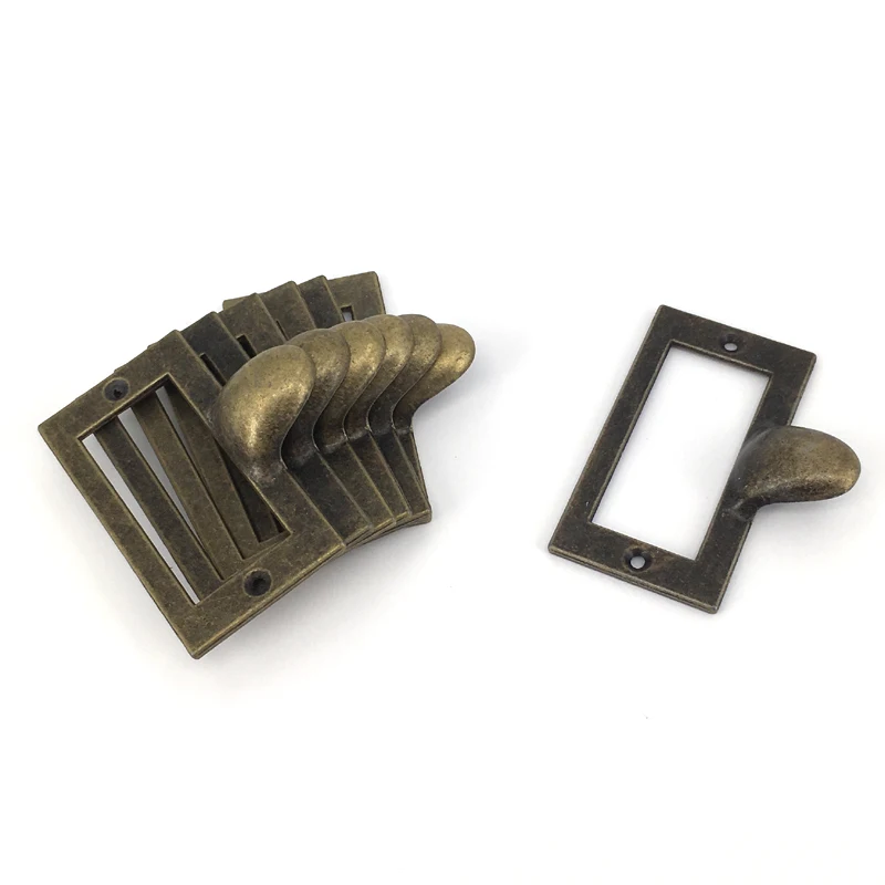10PCS 58*46MM Antique Style Drawer Label Pull Knobs Name Card Frame Handle Holder
10PCS 58*46MM Antique Style Drawer Label Pull Knobs Name Card Frame Handle Holder