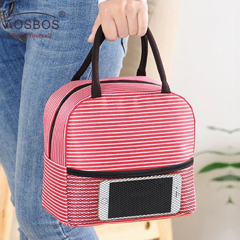 Aosbos Picnic Lunch Bag Portable Thermal Insulated Stripe Cooler Tote Bags Waterproof Food Storage Bags for Women Lunch Box
Aosbos Picnic Lunch Bag Portable Thermal Insulated Stripe Cooler Tote Bags Waterproof Food Storage Bags for Women Lunch Box
