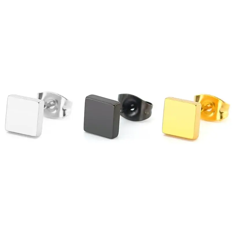 PE051Titanium Stud Earrings Brief Square For Women Men 316l Stainless Steel IP Plating No Fade Allergy Free
PE051Titanium Stud Earrings Brief Square For Women Men 316l Stainless Steel IP Plating No Fade Allergy Free