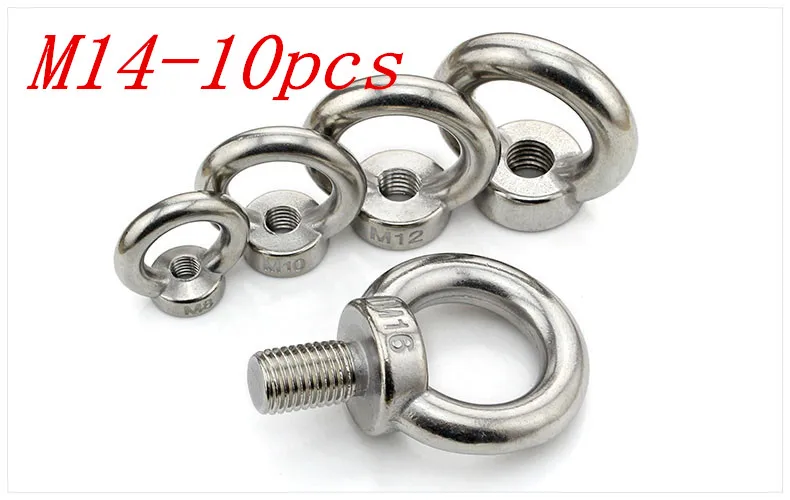 Metric M14 304 Stainless Steel Lifting Eye Nut Ring Shape Nuts 10Pcs/Lot Free Shipping
Metric M14 304 Stainless Steel Lifting Eye Nut Ring Shape Nuts 10Pcs/Lot Free Shipping