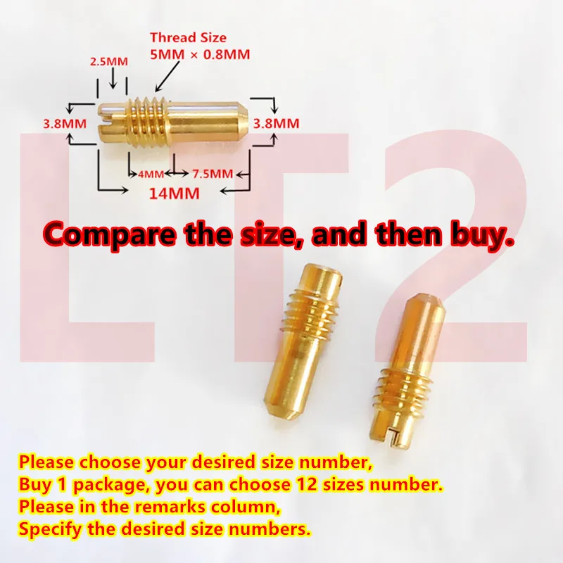 (12 pilot jet $ 11.5& free shipping) FZR400RR Crystal Light FZR 250 Ranger GS200 ~ 250 Mikuni carburetor BS GS XS DR idle nozzle
(12 pilot jet $ 11.5& free shipping) FZR400RR Crystal Light FZR 250 Ranger GS200 ~ 250 Mikuni carburetor BS GS XS DR idle nozzle
