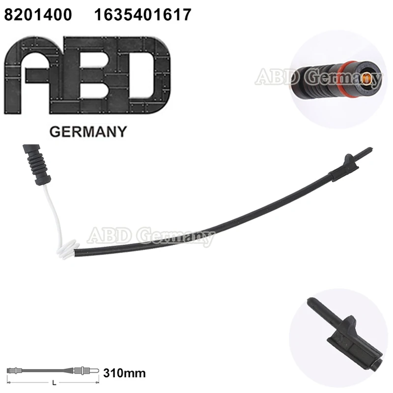 Алюминиевый датчик тормозной колодки 1635401417 для Mercedes Benz ML320 ML430 ML350 1998 1999 2000 2001 - 2005
Алюминиевый датчик тормозной колодки 1635401417 для Mercedes Benz ML320 ML430 ML350 1998 1999 2000 2001 - 2005