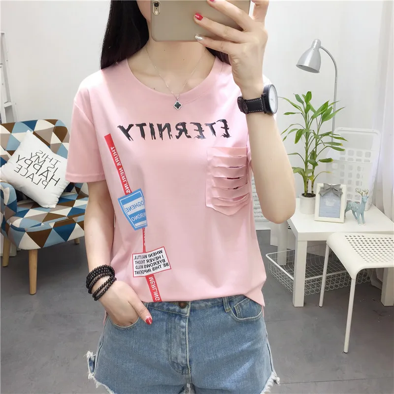 2020 New Women Summer Short Sleeve T-shirt Korean Harajuku Cute Print Loose Student T-shirt Casual Women Tops Roupa Feminina
2020 New Women Summer Short Sleeve T-shirt Korean Harajuku Cute Print Loose Student T-shirt Casual Women Tops Roupa Feminina