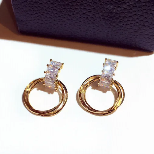 Top Quality Delicate Cubic Zirconia Circle Drop Earrings For Women New Fashion Jewelry Statement Earings
Top Quality Delicate Cubic Zirconia Circle Drop Earrings For Women New Fashion Jewelry Statement Earings