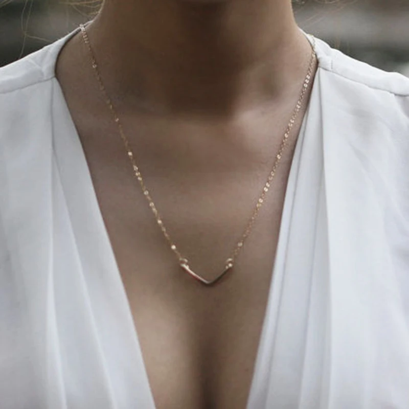 925 Silver V Necklace Handmade Jewelry Gold Filled V Choker Pendant Collier Femme Kolye Collares Womens Necklaces Boho Jewelry
925 Silver V Necklace Handmade Jewelry Gold Filled V Choker Pendant Collier Femme Kolye Collares Womens Necklaces Boho Jewelry