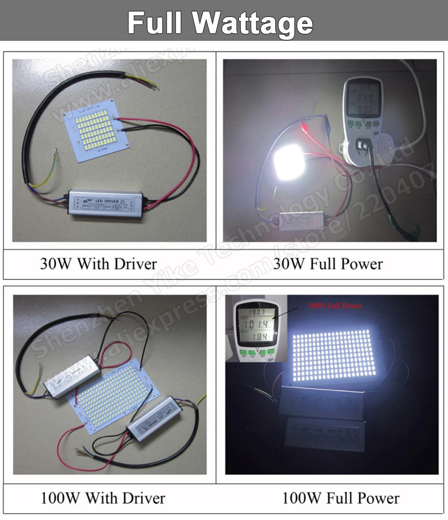 Оптовая продажа 10 Вт 1000ЛМ led pcb плата 55x45 мм SMD5730 Светодиодный прожектор источник