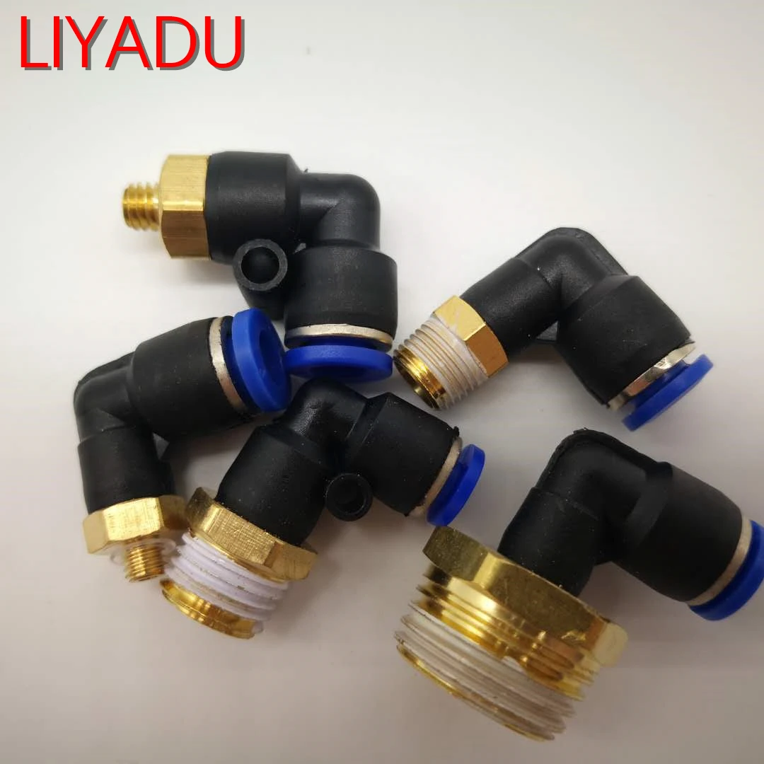 10pcs Pneumatic connector L Shape PL OD 6mm Hose Tube -3/8 1/2 BSPT Thread Air Elbow quick coupling Fitting
10pcs Pneumatic connector L Shape PL OD 6mm Hose Tube -3/8 1/2 BSPT Thread Air Elbow quick coupling Fitting