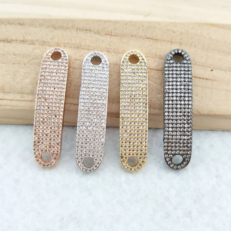 10pcs CZ zircon Micro Pave Connector,Double Bails Beads Charm,for DIY Bracelets Jewelry Finding CT376
10pcs CZ zircon Micro Pave Connector,Double Bails Beads Charm,for DIY Bracelets Jewelry Finding CT376