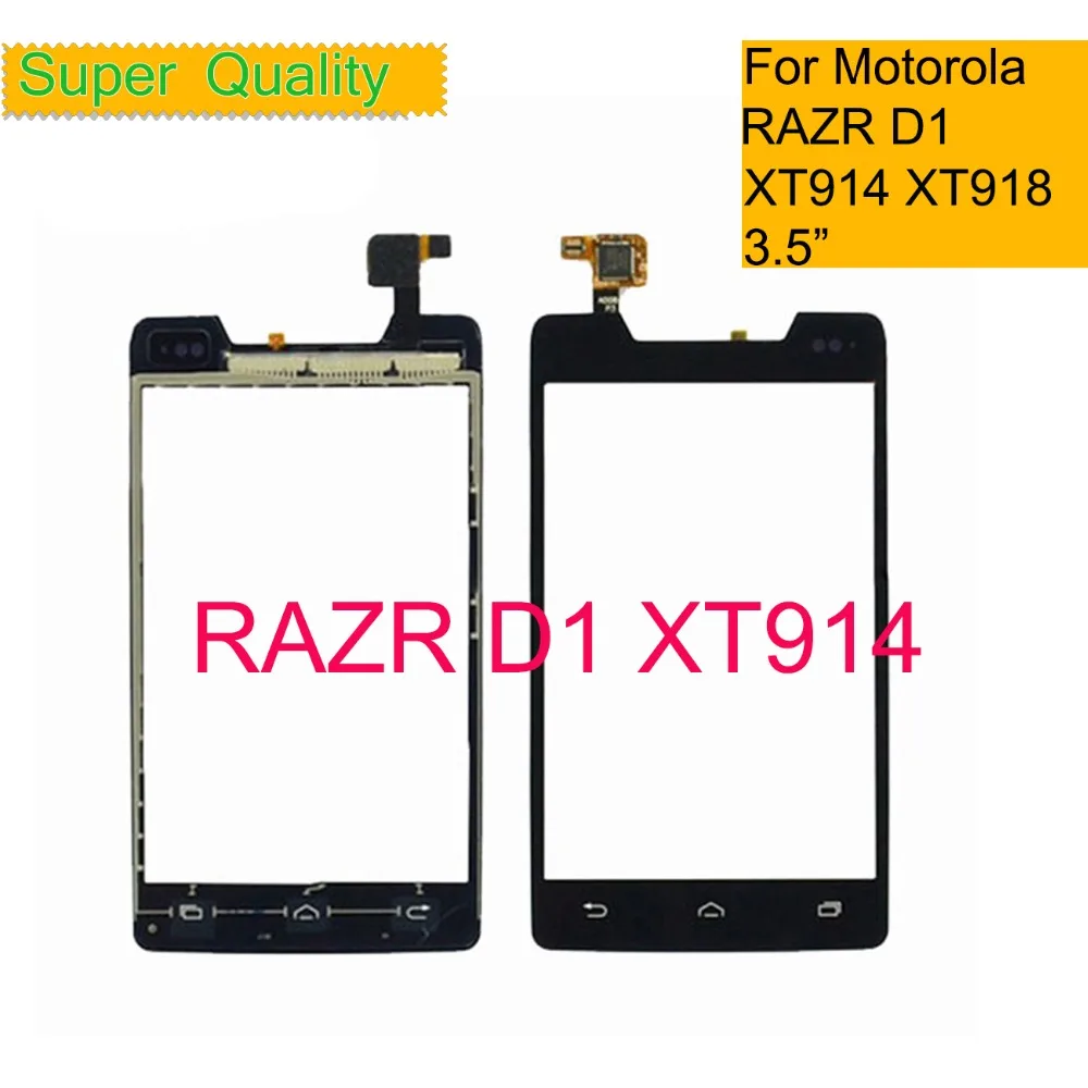 Оригинальный сенсорный экран для Motorola Moto RAZR D1 XT914 XT918, сенсорный экран, дигитайзер, передняя стеклянная панель, сенсор 3,5 дюйма, замена
Оригинальный сенсорный экран для Motorola Moto RAZR D1 XT914 XT918, сенсорный экран, дигитайзер, передняя стеклянная панель, сенсор 3,5 дюйма, замена