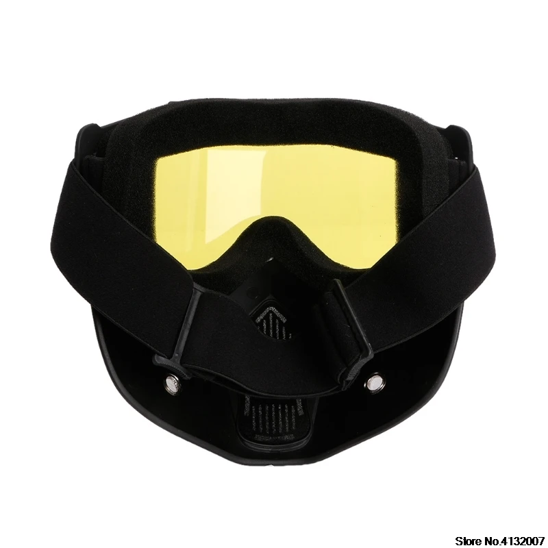 Motocross Goggles Dust Mask Face Glasses With Detachable Motorcycle Glasses New 
Motocross Goggles Dust Mask Face Glasses With Detachable Motorcycle Glasses New