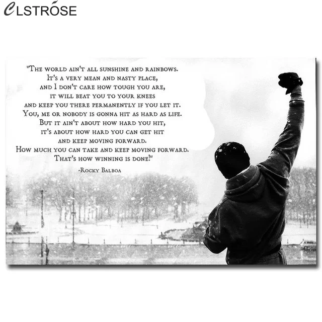 CLSTROSE Famous Rocky Poster And Prints Motivational Quotes Art Wall Canvas Painting Pictures For Living Room Home Decoration
CLSTROSE Famous Rocky Poster And Prints Motivational Quotes Art Wall Canvas Painting Pictures For Living Room Home Decoration