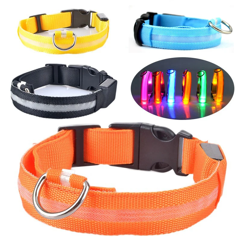 LED Dog Collar Nylon Light Collar For Dogs Puppy Light Night Safety Glowing Pet Supplies Pet Products Accessories
LED Dog Collar Nylon Light Collar For Dogs Puppy Light Night Safety Glowing Pet Supplies Pet Products Accessories