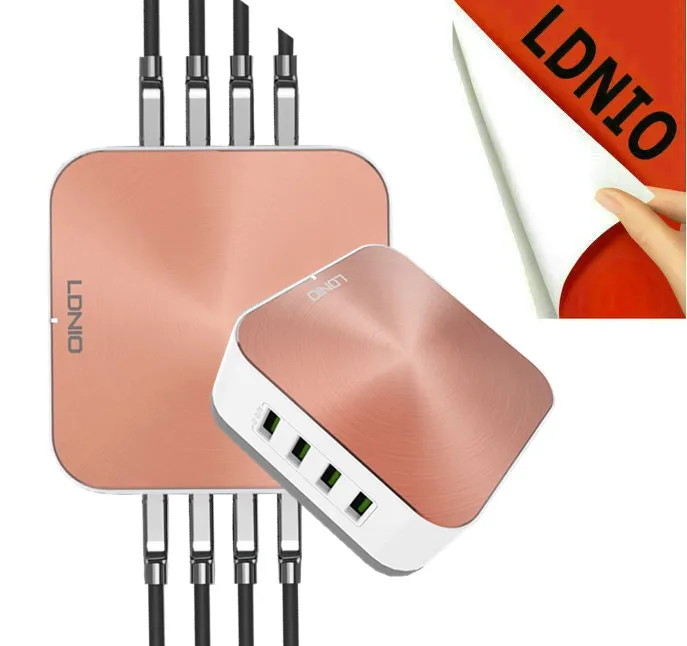 Ldnio Универсальный Qc3.0 8 Usb адаптер удлинитель зарядное устройство для батареи