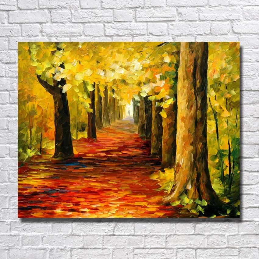 Hand Painted Forest Road Scenery Wall Canvas Home Decor Wall Pictures for Living Room Knife Oil Painting no Framed
Hand Painted Forest Road Scenery Wall Canvas Home Decor Wall Pictures for Living Room Knife Oil Painting no Framed