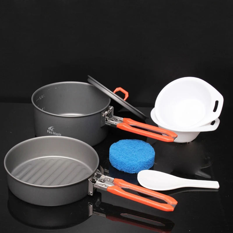 Fire Maple Camping Cooking Set Pan Frying Pan Hiking Camp Cookware Set With Tableware For 1-2 Person Tourism Feast 1
Fire Maple Camping Cooking Set Pan Frying Pan Hiking Camp Cookware Set With Tableware For 1-2 Person Tourism Feast 1
