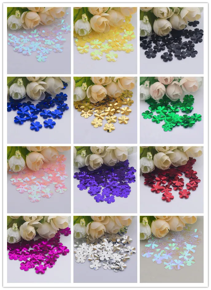 500pcs/lot Flower Sequins 14mm PVC Decoration Sewing DIY Wedding Craft Scrapbook For Clothing 12 Colors AB Plating
500pcs/lot Flower Sequins 14mm PVC Decoration Sewing DIY Wedding Craft Scrapbook For Clothing 12 Colors AB Plating