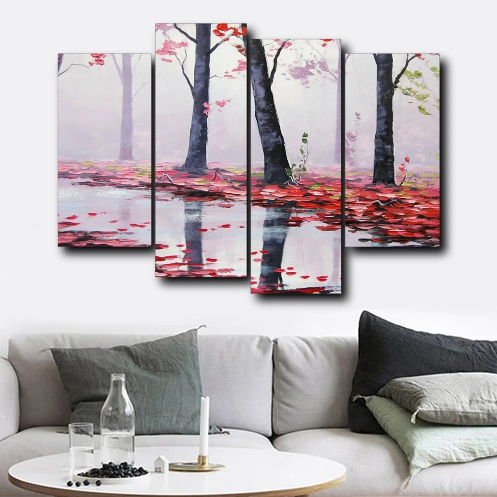 Nordic Abstract Forest 4 Pieces Canvas Paintings Landscape Posters And Prints Wall Art Decor Pictures For Living Room Decoration
Nordic Abstract Forest 4 Pieces Canvas Paintings Landscape Posters And Prints Wall Art Decor Pictures For Living Room Decoration
