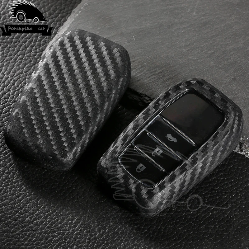 New TUP Carbon Fiber Car Key Case Smart Cover For Toyota Crown Camry Corolla RAV4 Highlander 2015 Auto Accessories
New TUP Carbon Fiber Car Key Case Smart Cover For Toyota Crown Camry Corolla RAV4 Highlander 2015 Auto Accessories