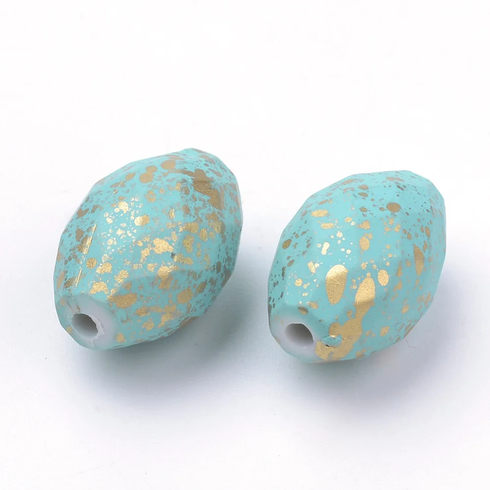 Pandahall 20pcs/Lot 17x11mm Oval Faceted Light Sky Blue Classic Spacer Bead Spray Painted Acrylic Beads Jewelry Accessories
Pandahall 20pcs/Lot 17x11mm Oval Faceted Light Sky Blue Classic Spacer Bead Spray Painted Acrylic Beads Jewelry Accessories