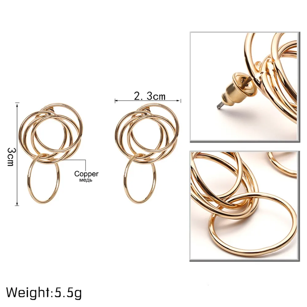 IngeSight.Z Hyperbolic Geometric Round Circles Piercing Drop Hanging Earrings Women Fashion Charm Jewelry Female Oorbellen
IngeSight.Z Hyperbolic Geometric Round Circles Piercing Drop Hanging Earrings Women Fashion Charm Jewelry Female Oorbellen