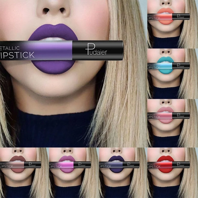 PUDAIER Brand Charming Liquid Lipstick Lip Paint Matte Waterproof Long Lasting Gloss Kit Makeup 26 Colors | Красота и здоровье