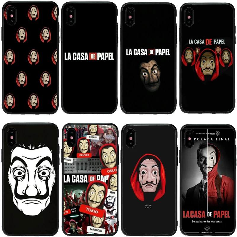 Испания ТВ La Casa de papel покупателей высокого мягкий из термопластика Чехол для