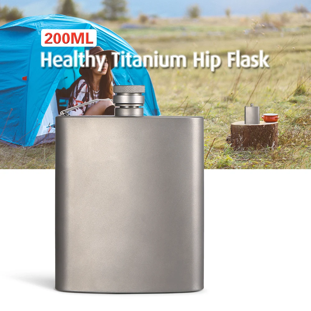 Lixada 200ml Titanium Wine Flask Alcohol Drink Wine Beer Outdoor Travel Hip Flask Camping Backpack Lightweight Bottle Pot
Lixada 200ml Titanium Wine Flask Alcohol Drink Wine Beer Outdoor Travel Hip Flask Camping Backpack Lightweight Bottle Pot
