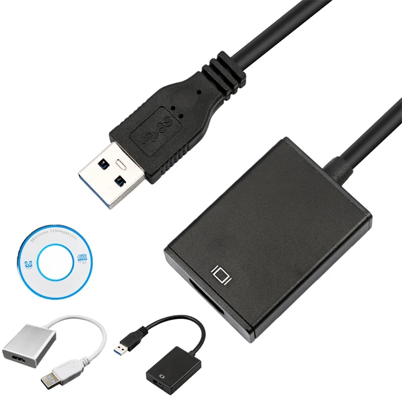 USB 3 0 к HDMI HD 1080P видео кабель адаптер конвертер 52*36*12 мм для ПК ноутбука HDTV LCD TV |