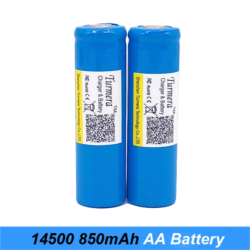 Высококачественная Оригинальная батарея AA 850 мАч 3 7 в литий ионная
