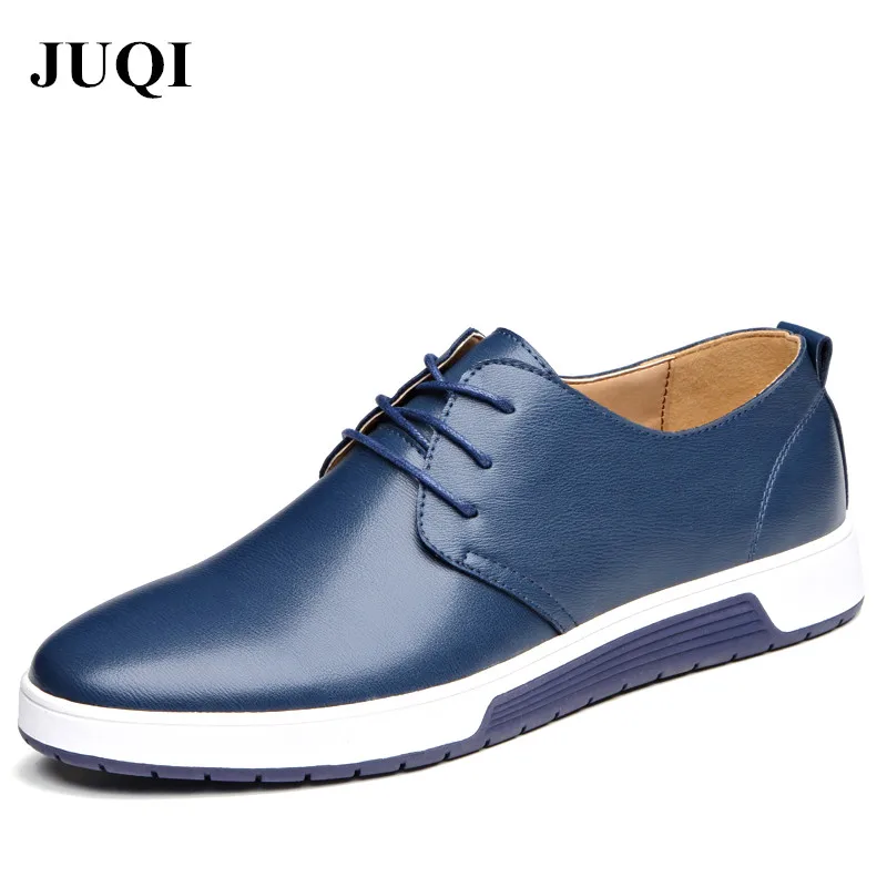 2018 JUQI Brand New Men Shoes Men Casual Leather Shoes Breathable Shoes Spring Autumn Business Men Flats Big Size Drop Shipping
2018 JUQI Brand New Men Shoes Men Casual Leather Shoes Breathable Shoes Spring Autumn Business Men Flats Big Size Drop Shipping
