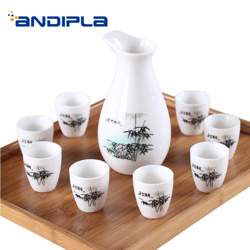Creative Ceramic Porcelain Wine Set Drinkware Vintage Pattern Liqueur Cup with Hip Flask Kit Japanese Small Sake Bowl Kettle Pot
Creative Ceramic Porcelain Wine Set Drinkware Vintage Pattern Liqueur Cup with Hip Flask Kit Japanese Small Sake Bowl Kettle Pot