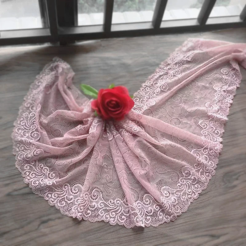 3 meters Beautiful Pink Lace Trim Stretch Floral Lingerie Headband Elastic Lace Fabric 22cm Width
3 meters Beautiful Pink Lace Trim Stretch Floral Lingerie Headband Elastic Lace Fabric 22cm Width