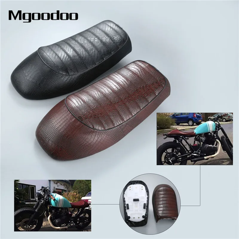 Mgoodoo Crocodile Motorcycle Cafe Racer Seat Custom Vintage Hump Saddle Flat Pan Retro Seat Fit For KAWASAKI Suzuki GS Honda CB
Mgoodoo Crocodile Motorcycle Cafe Racer Seat Custom Vintage Hump Saddle Flat Pan Retro Seat Fit For KAWASAKI Suzuki GS Honda CB