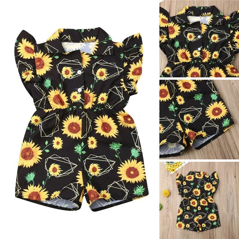2019 New Summer Cute Newborn Toddler Infant Baby Girls Ruffle Sleeve Floral Sunflower Romper Jumpsuit Playsuit Outfit Clothes
2019 New Summer Cute Newborn Toddler Infant Baby Girls Ruffle Sleeve Floral Sunflower Romper Jumpsuit Playsuit Outfit Clothes