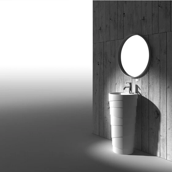 Freestanding Solid Surface Bathroom Washbasin Pedestal Sink Floor Mounted Vanity Vessel XRS38243
Freestanding Solid Surface Bathroom Washbasin Pedestal Sink Floor Mounted Vanity Vessel XRS38243