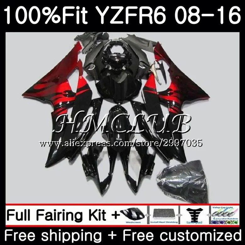 Инъекция для YAMAHA YZF600 YZF-R6 2008 2013 2014 2015 2016 17HC.16 YZF 600 YZF R6 R 6 YZFR6 08 13 14 15 16 обтекатель Красного пламени
Инъекция для YAMAHA YZF600 YZF-R6 2008 2013 2014 2015 2016 17HC.16 YZF 600 YZF R6 R 6 YZFR6 08 13 14 15 16 обтекатель Красного пламени